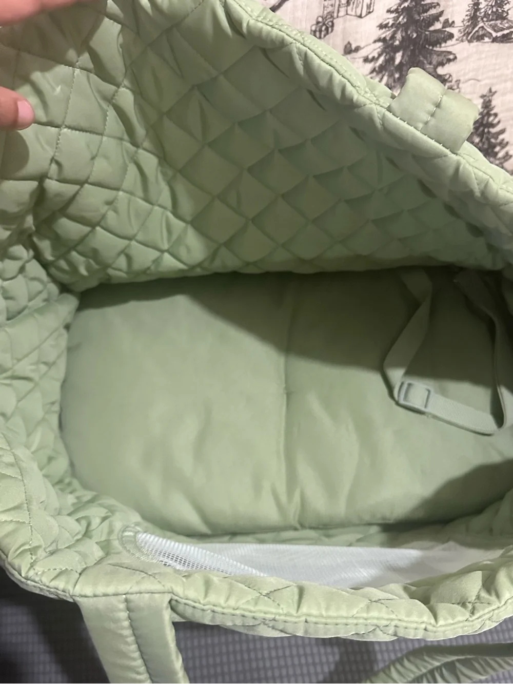 Bed Tote Pet Carrier - Dog Carrier, max 20 lbs, Green